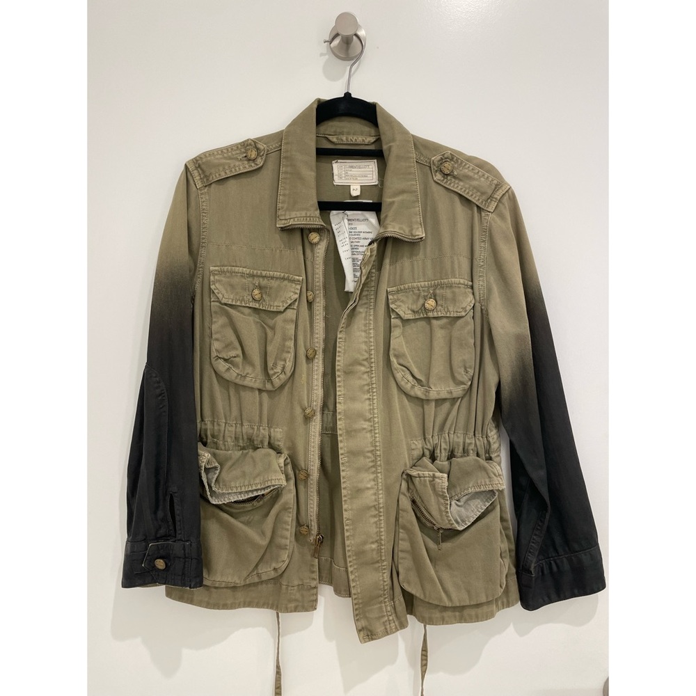 Current Elliot Army Green Ombre Jacket